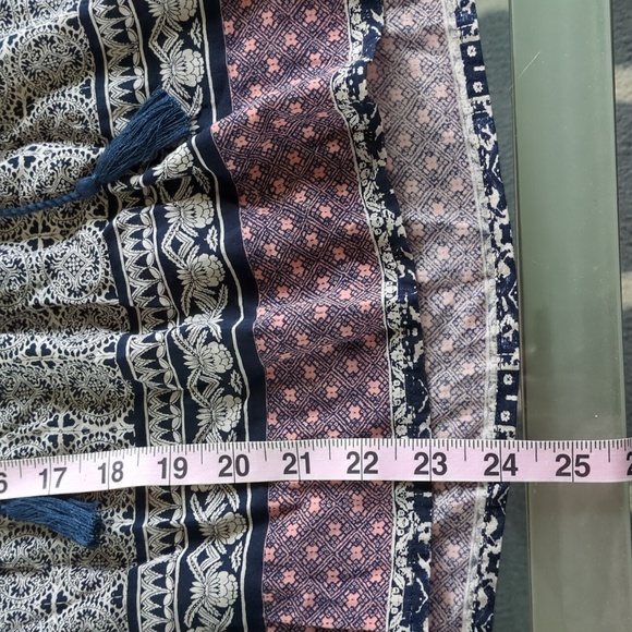 Lucky Brand Boho V neck Peasant Blouse - Picture 5 of 6